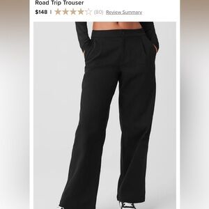 ALO Yoga Black Road Trip Trousers